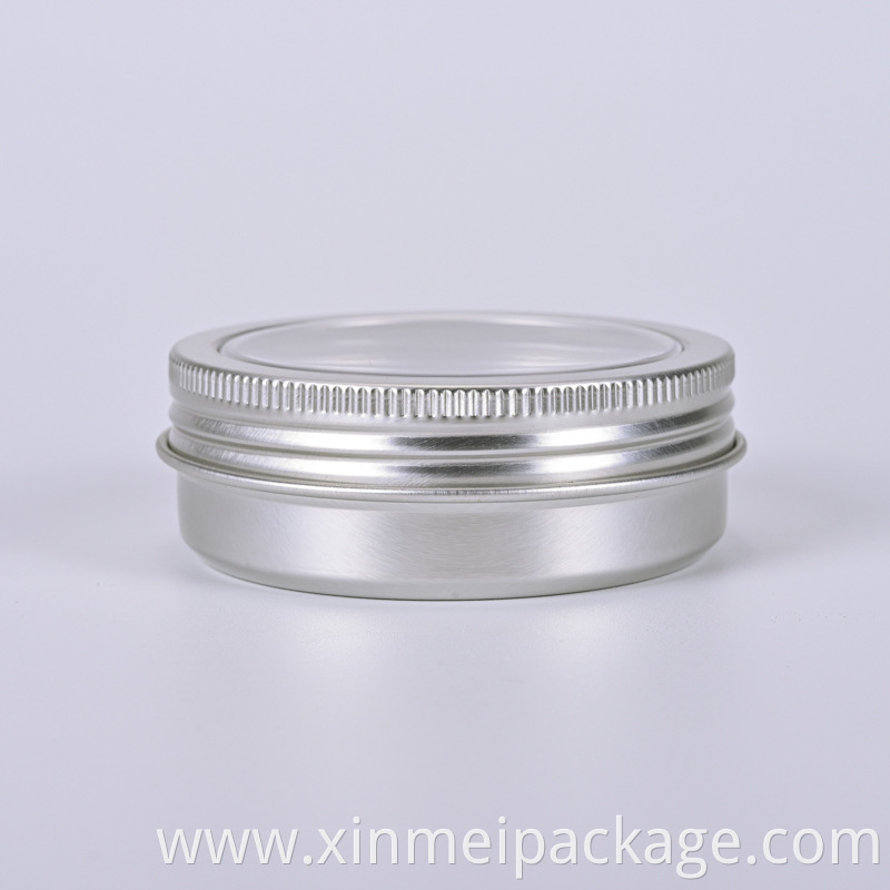 silver 60ml aluminum jar